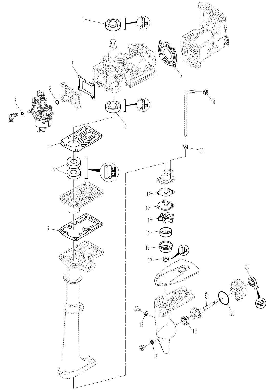 РЕМОНТНЫЙ КОМПЛЕКТ РЕДУКТОРА/APPENDIX I (REPAIR KIT)