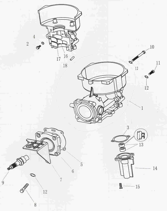 БЛОК ЦИЛИНДРОВ/CYLINDER & CRANKCASE 