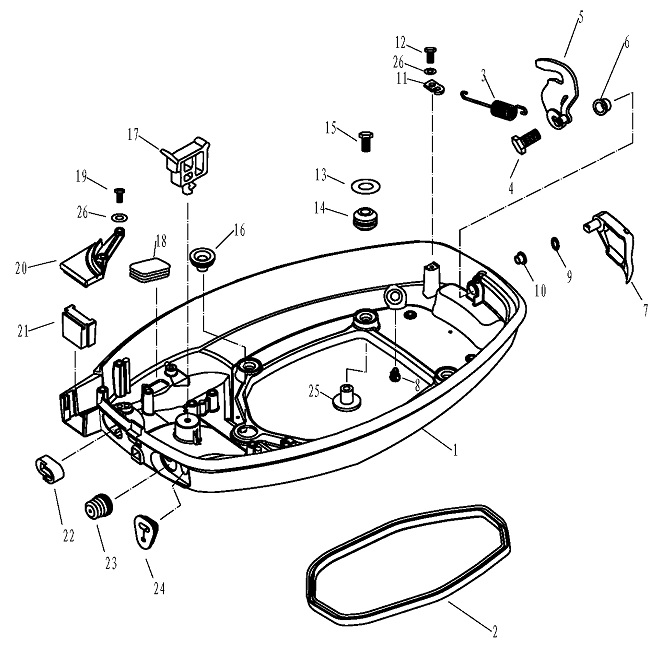 ПОДДОН ДВИГАТЕЛЯ/BOTTOM COWLING