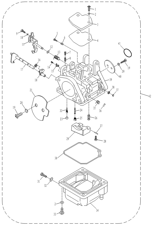 КАРБЮРАТОР В СБОРЕ/CARBURETOR ASSY