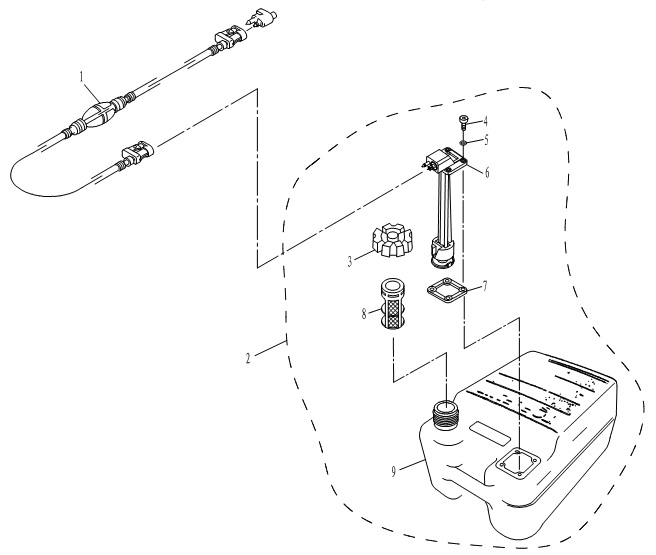 ТОПЛИВНЫЙ БАК ВСТРОЕННЫЙ/FUEL TANK