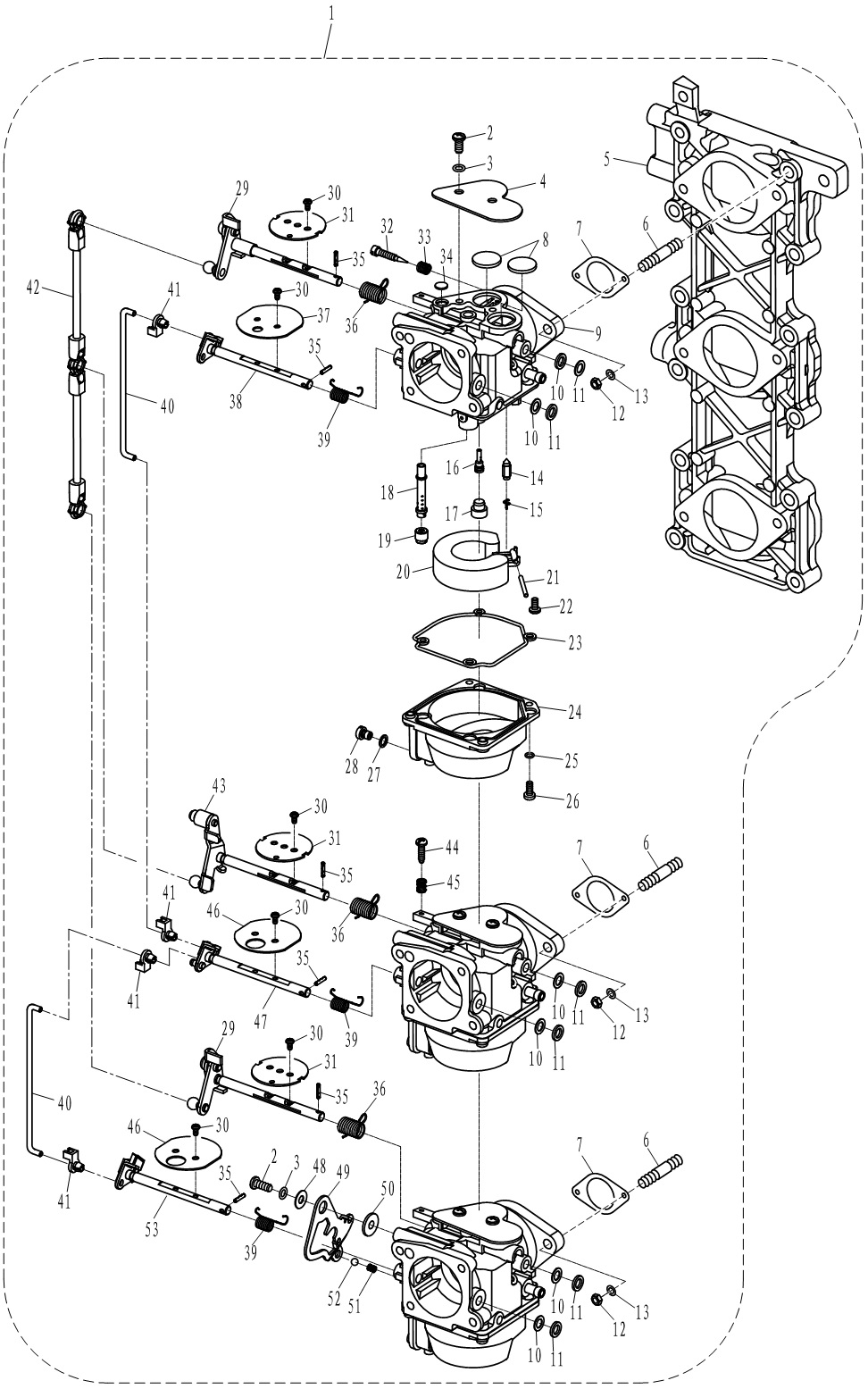 КАРБЮРАТОР В СБОРЕ/CARBURETOR ASSY