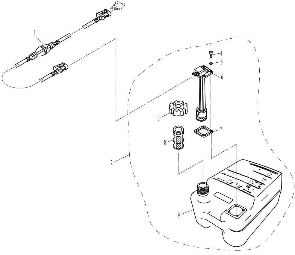 ТОПЛИВНЫЙ БАК ВСТРОЕННЫЙ/FUEL TANK